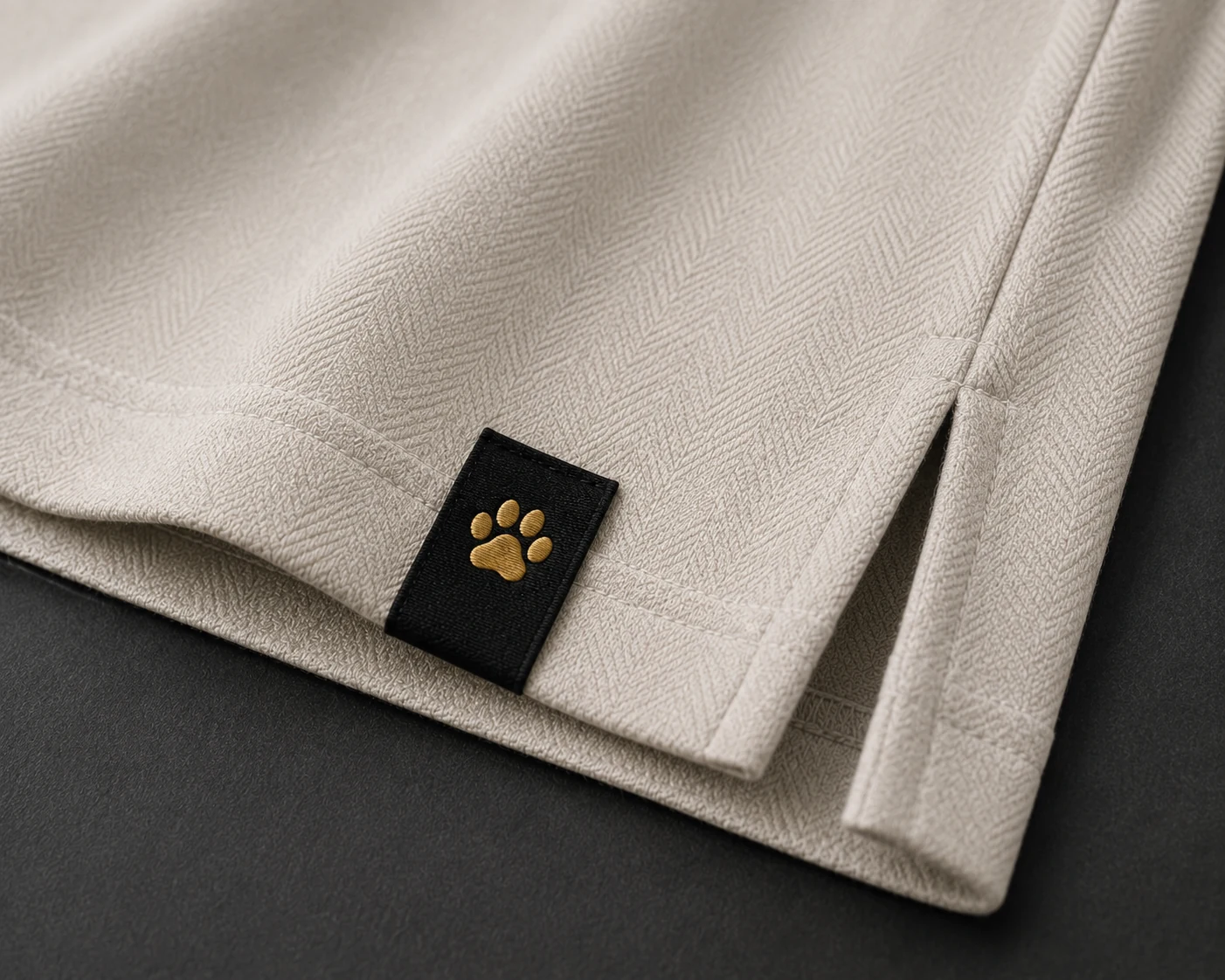 Silent Prowl Tiger Eyes Textured Polo - Back Mantra